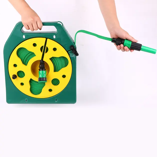 Шланг 20м садовий пвх на котушці в комплекті з пістолетом-розпилювачем на 4 режими - Зображення 2