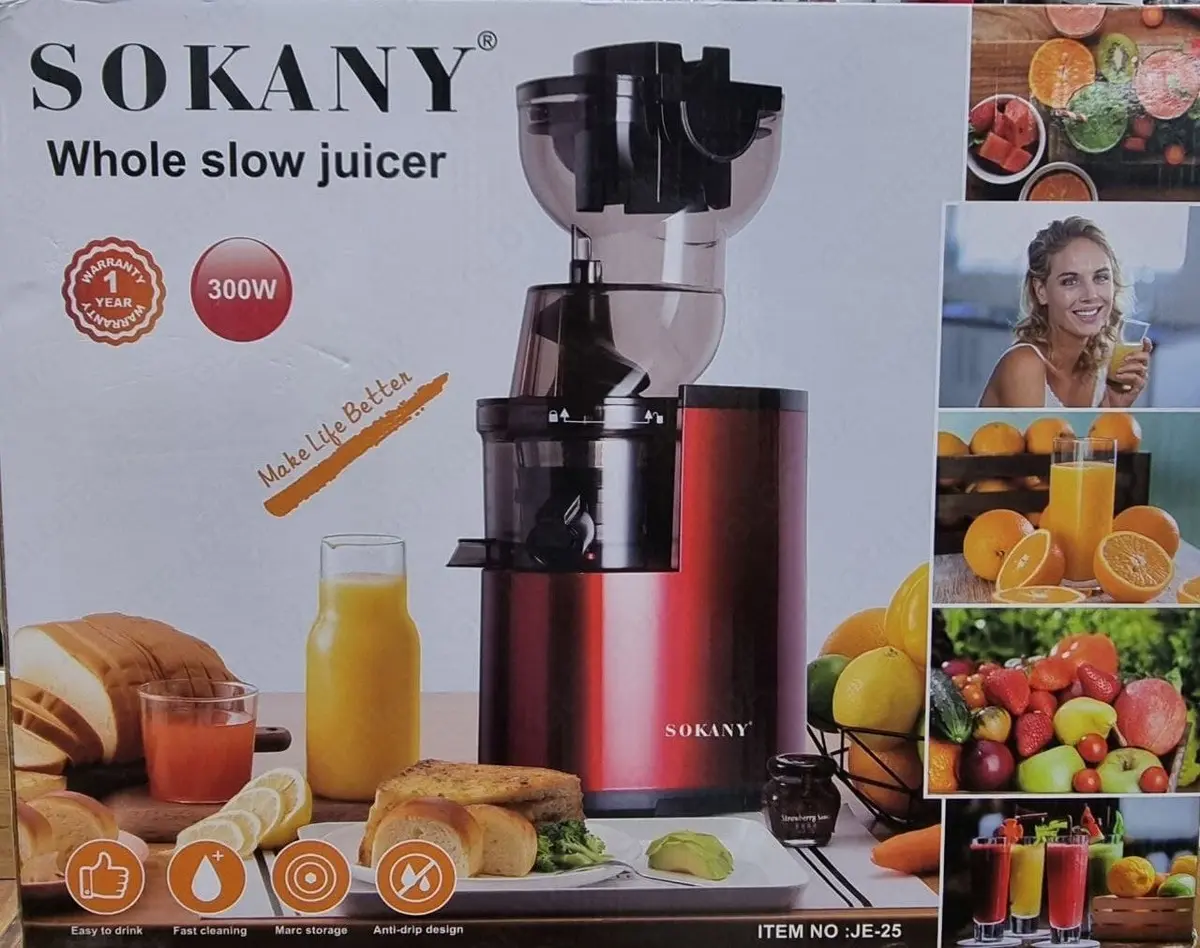 Шнековий соковитискач Sokany SK-01003 Овочерізка - Зображення 5
