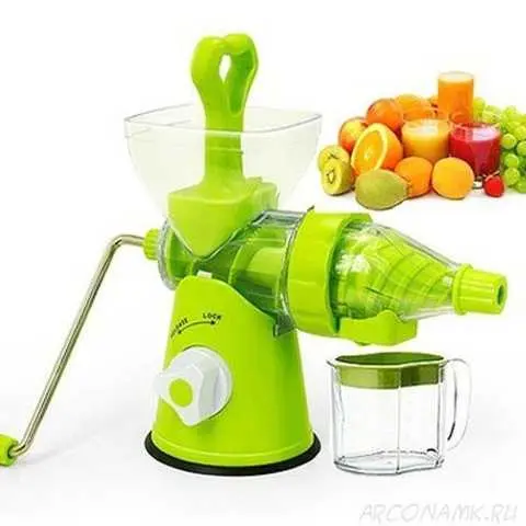 Шнековий ручний соковитискач Your Favorite Juice Wizard - Зображення 6