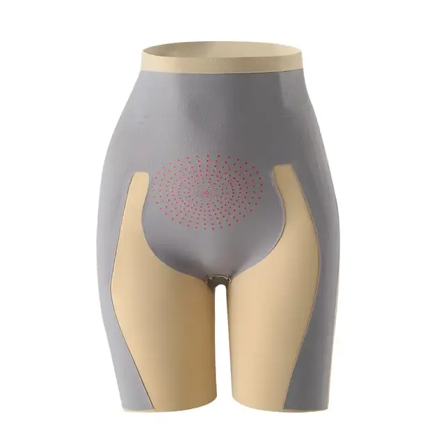 Шорти з високою талією для корекції фігури виготовлені з легкого безшовного нейлону - Зображення 4