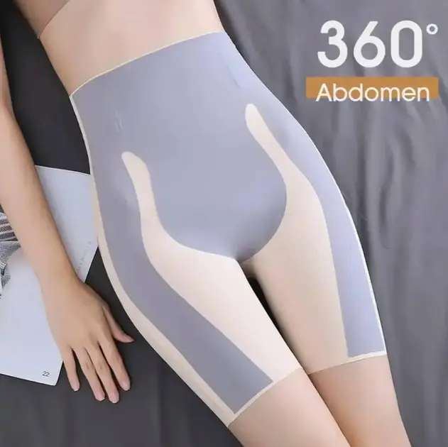 Шорти з високою талією для корекції фігури виготовлені з легкого безшовного нейлону - Зображення 6