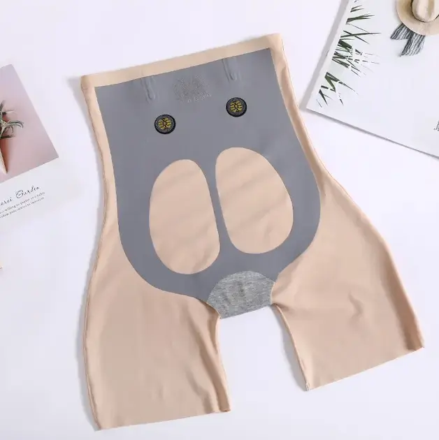 Шорти з високою талією для корекції фігури виготовлені з легкого безшовного нейлону - Зображення 2