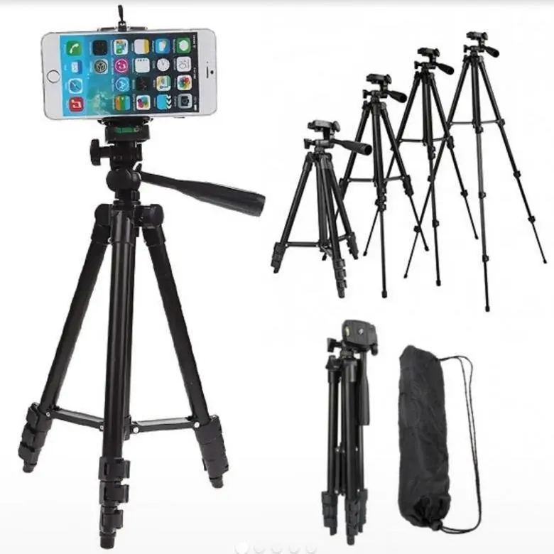 Штатив металевий універсальний для телефону та фотоапарата Tripod 3120 портативний трипод 0,35-1.02м - Зображення 6