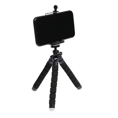 Штатив-тренога NULIER настільний, для телефону, гнучкі ніжки, висота 17 см, чорний - Зображення 2