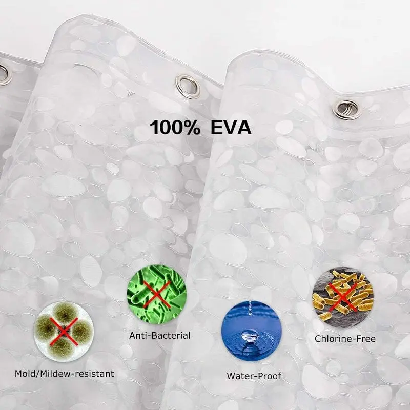 Шторка для ванної кімнати або душу Trento 3D 180x180 см прозорий - Зображення 3