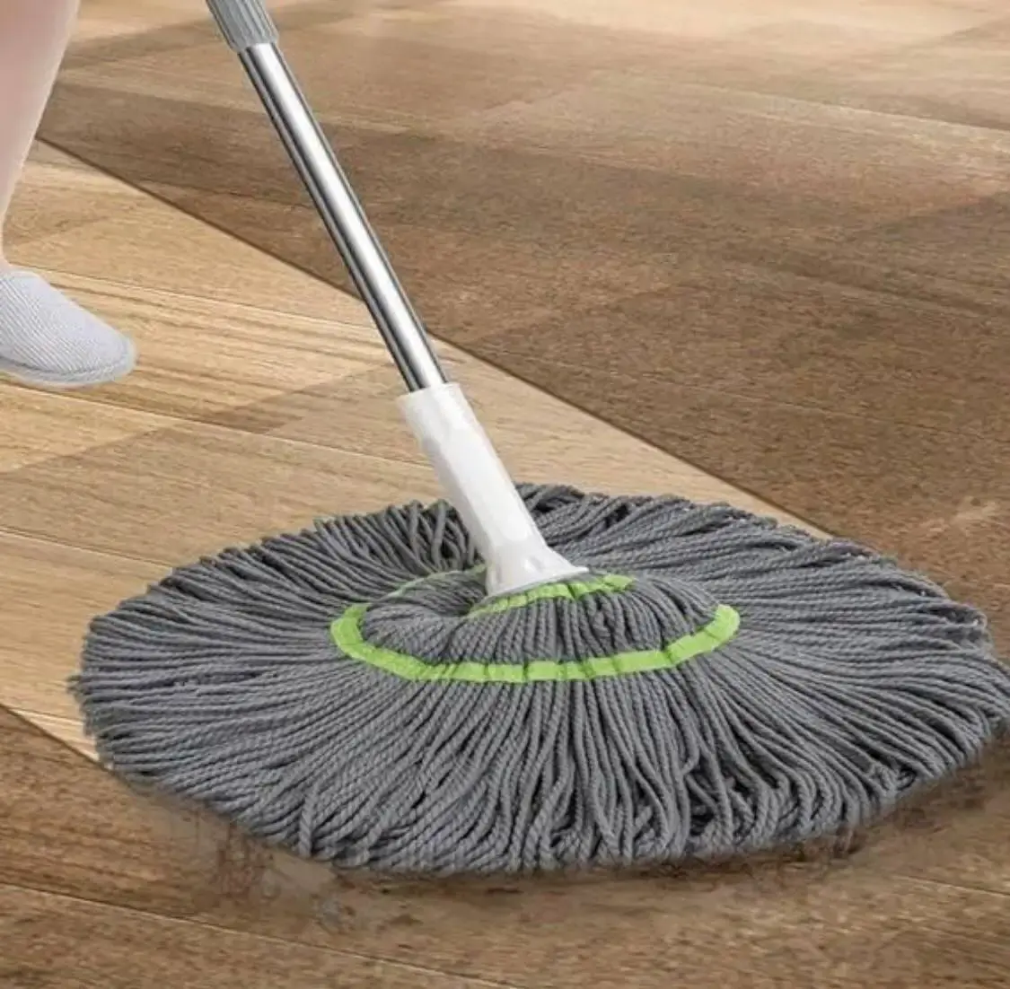 Швабра для сухого та вологого прибирання самовіджимна (SHV-222) - Зображення 4