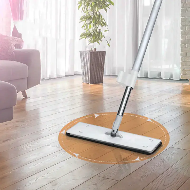Швабра з віджимом "ледар" SPIN MOP 360, мікрофібра, телескопічна ручка - Зображення 6