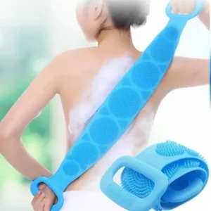 Силіконова щітка, що очищає мочалка – Silicone bath towel масажна для душу і ванни
