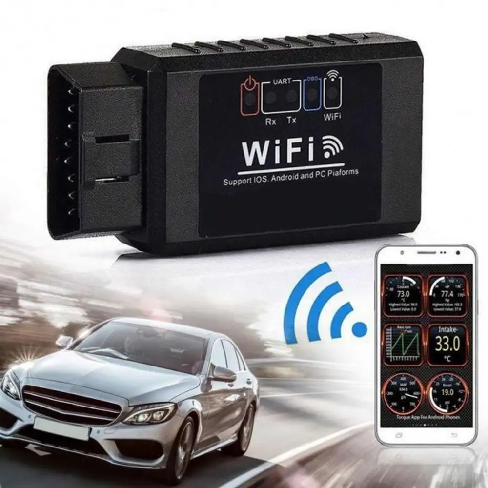 Сканер для діагностики автомобіля OBD2 ELM327 WI-FI - Зображення 4