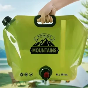 Складна портативна каністра пакет для води з краном, 8л