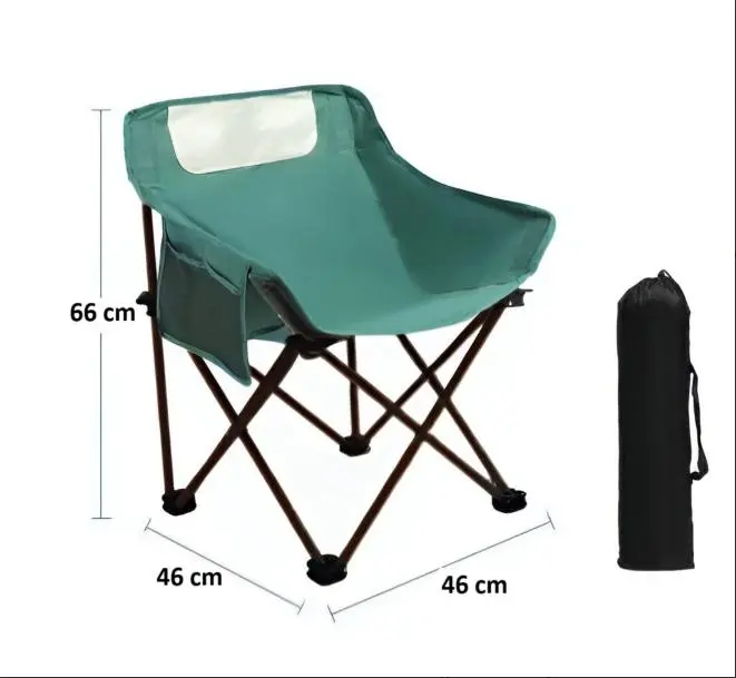 Кемпінгове крісло з підголівником | Розкладне рибальське крісло 46×46×66 см - Зображення 6