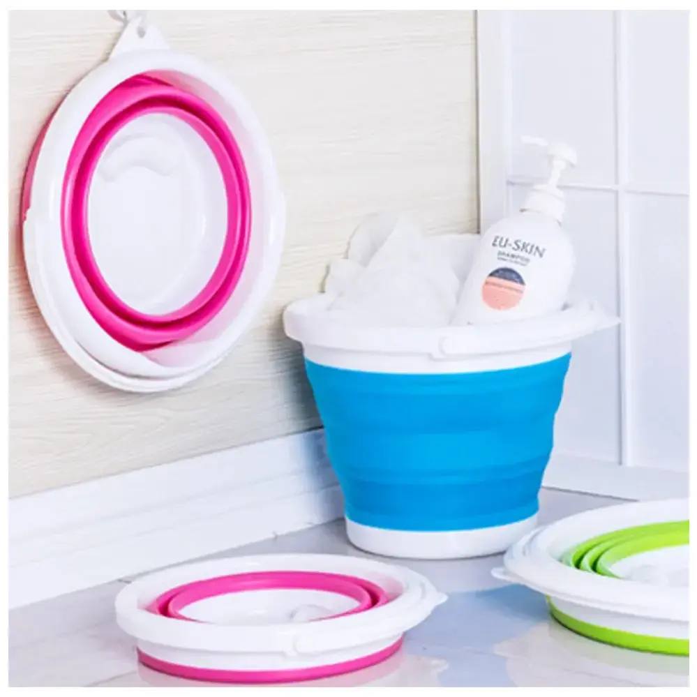 Складане силіконове відро 5л Collapsible Bucket - Зображення 7