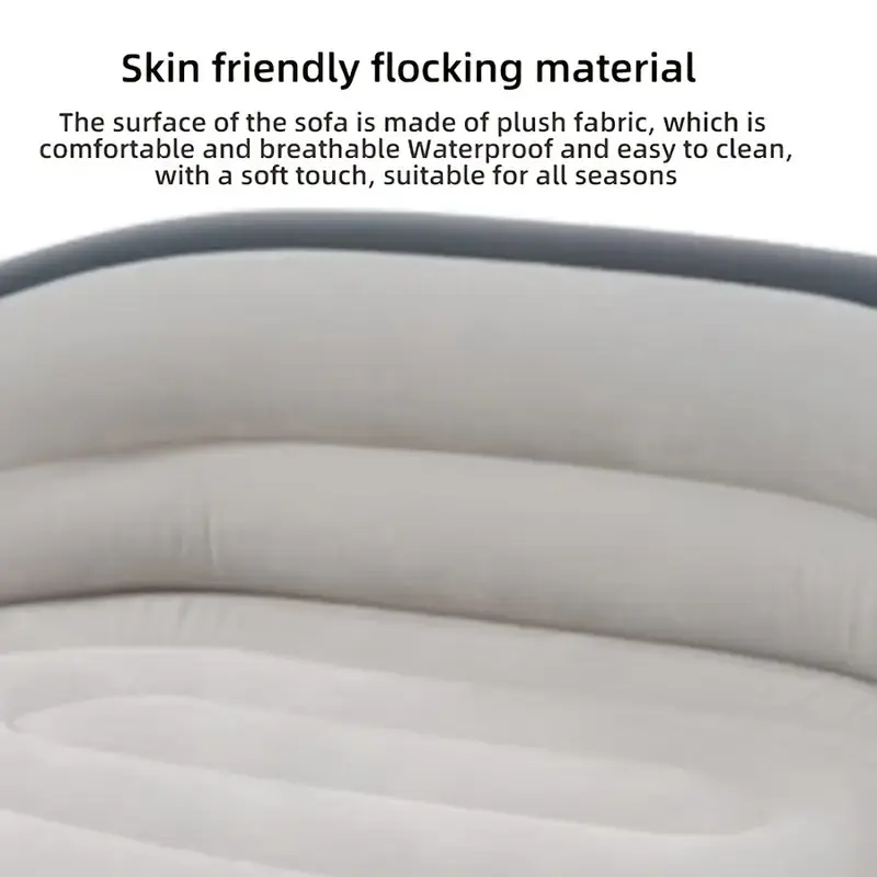 Складаний диван для відпочинку, Портативне ліжко з підлокітниками ПВХ матеріал XL-1134 - Зображення 6