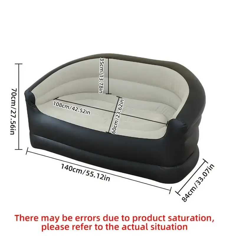 Складаний диван для відпочинку, Портативне ліжко з підлокітниками ПВХ матеріал XL-1134 - Зображення 4