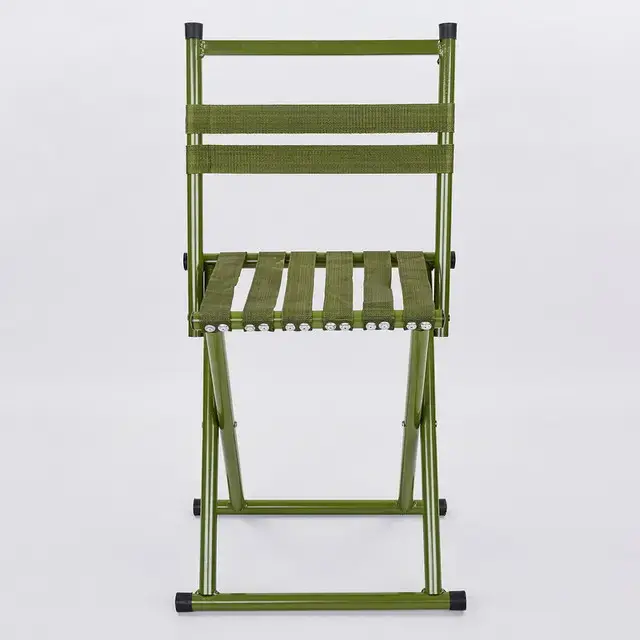 Складаний стілець для пікніка та риболовлі зі спинкою 45 см C-1 - Зображення 4