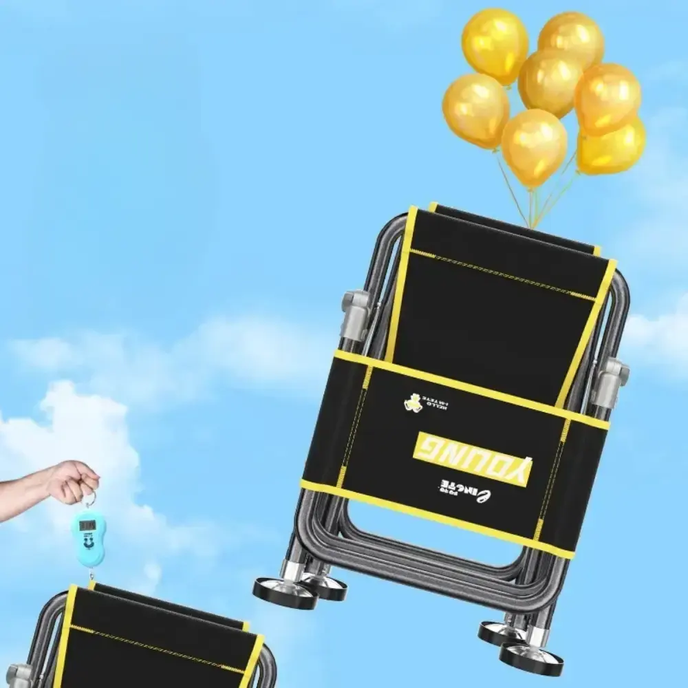 Складаний телескопічний стілець до 150 кг, ven-1252 / Стілець для рибалки / Складне крісло - Зображення 3