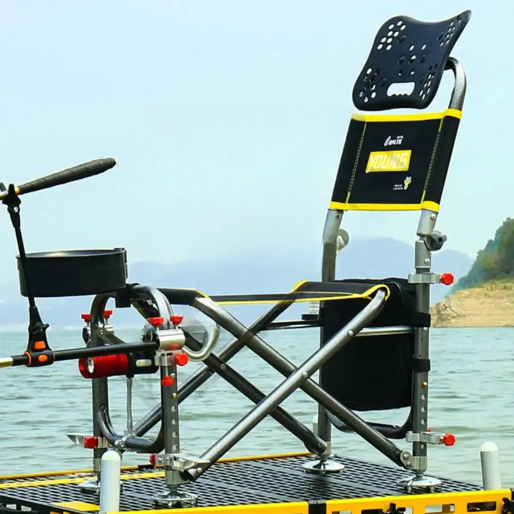 Складаний телескопічний стілець до 150 кг, ven-1252 / Стілець для рибалки / Складне крісло - Зображення 2