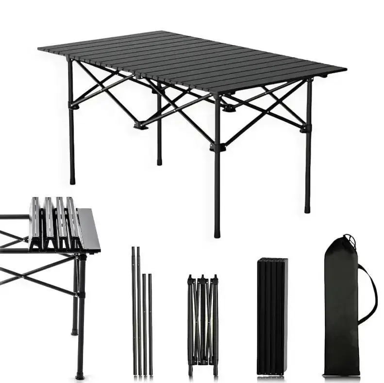 Складаний туристичний стіл 95×55 см + 6 стільців - Зображення 2