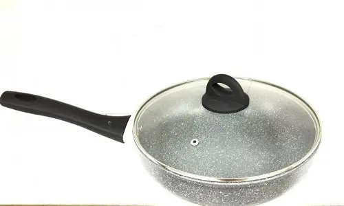 Сковорода Benson BN-494 24см, h-6,3см, глибока мармурова антипригарна покриття - Зображення 3