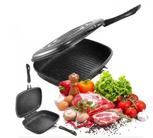 Сковорода двостороння для гриля UNIQUE UN-5182 32см - Зображення 2