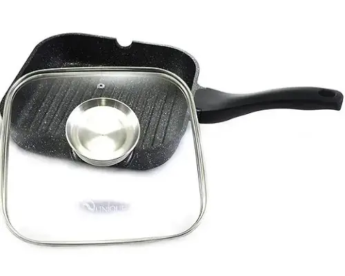 Сковорода-гриль Unique UN-4011 із кришкою 24 см - Зображення 3