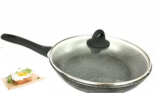Сковорідка з кришкою Benson BN-492 26см, з мармуровим покриттям - Зображення 3
