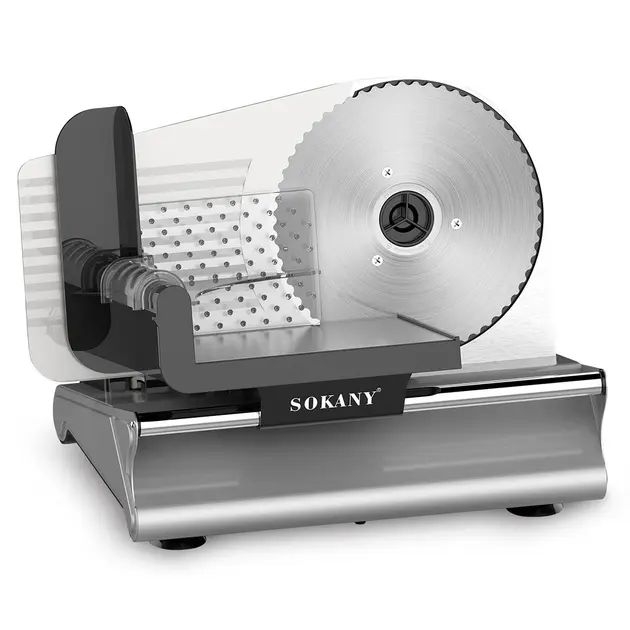 Слайсер Sokany SK-446 із нержавіючої сталі Сірий - Зображення 4