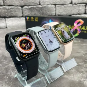 Смарт годинник 8 серії Smart Watch GS8 Мах 45mm українське меню з функцією дзвінка Сірі безрамковий дисплей