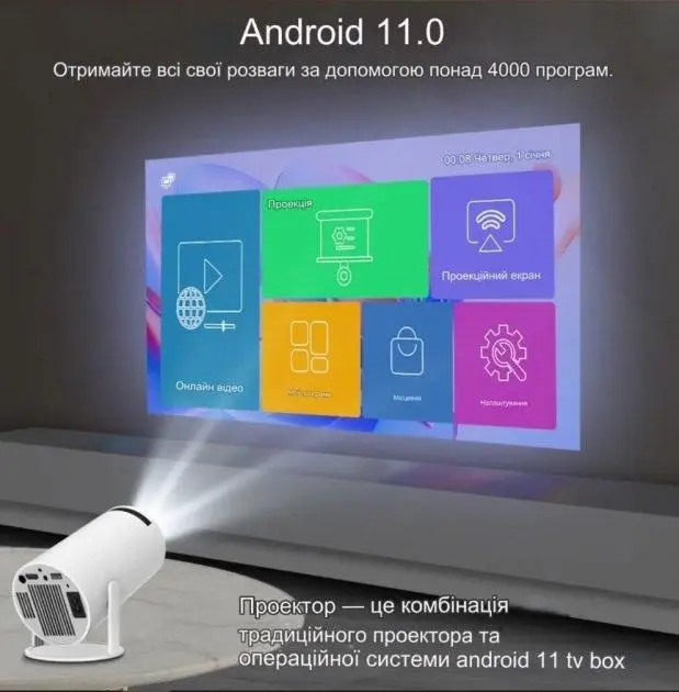 Смарт Проектор MAGCUBIC HY300 4K Android 11 HD BT5.0 Dual Wi-Fi Домашній кінотеатр - Зображення 3