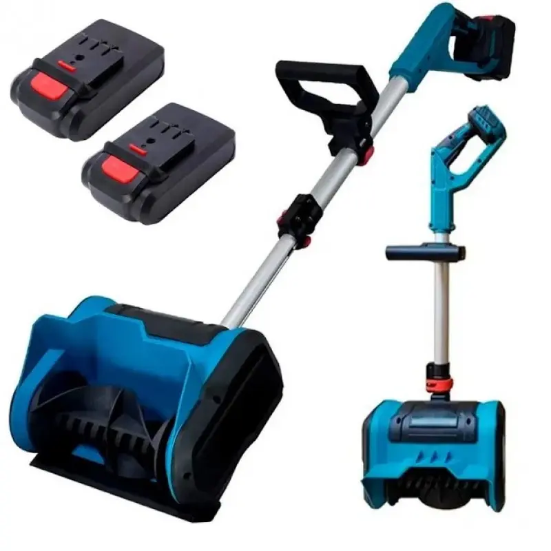 Снігоприбирач акумуляторний на 2 АКБ складаний Krafftec 36V 6Ah - Зображення 2