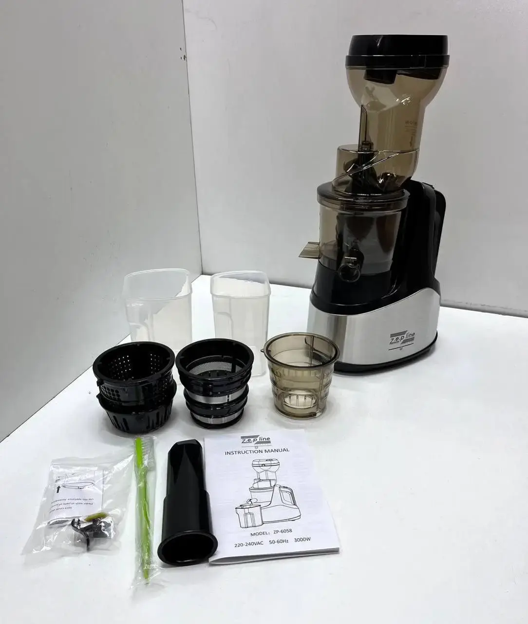 Соковитискач-морожениця 3в1 Zepline ZP-6058 3000 Вт з нержавіючої сталі - Зображення 4