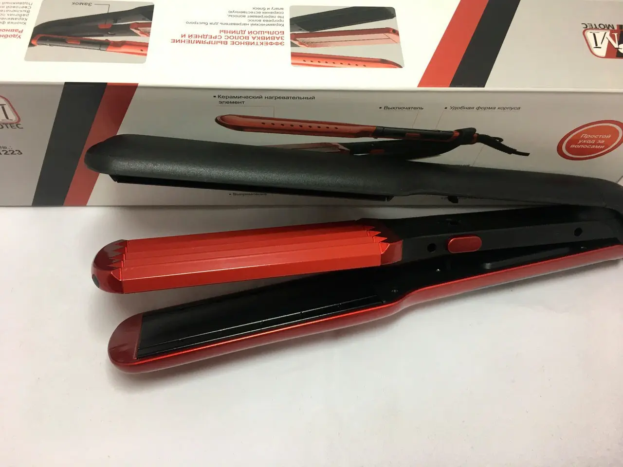 Стайлер 2 в 1 Promotec PM 1223 праска гофре для укладання - Зображення 3