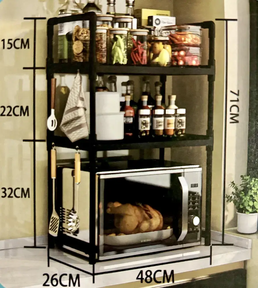 Стелаж, полиця над мікрохвильовою піччю 48х26х71 см - Зображення 3