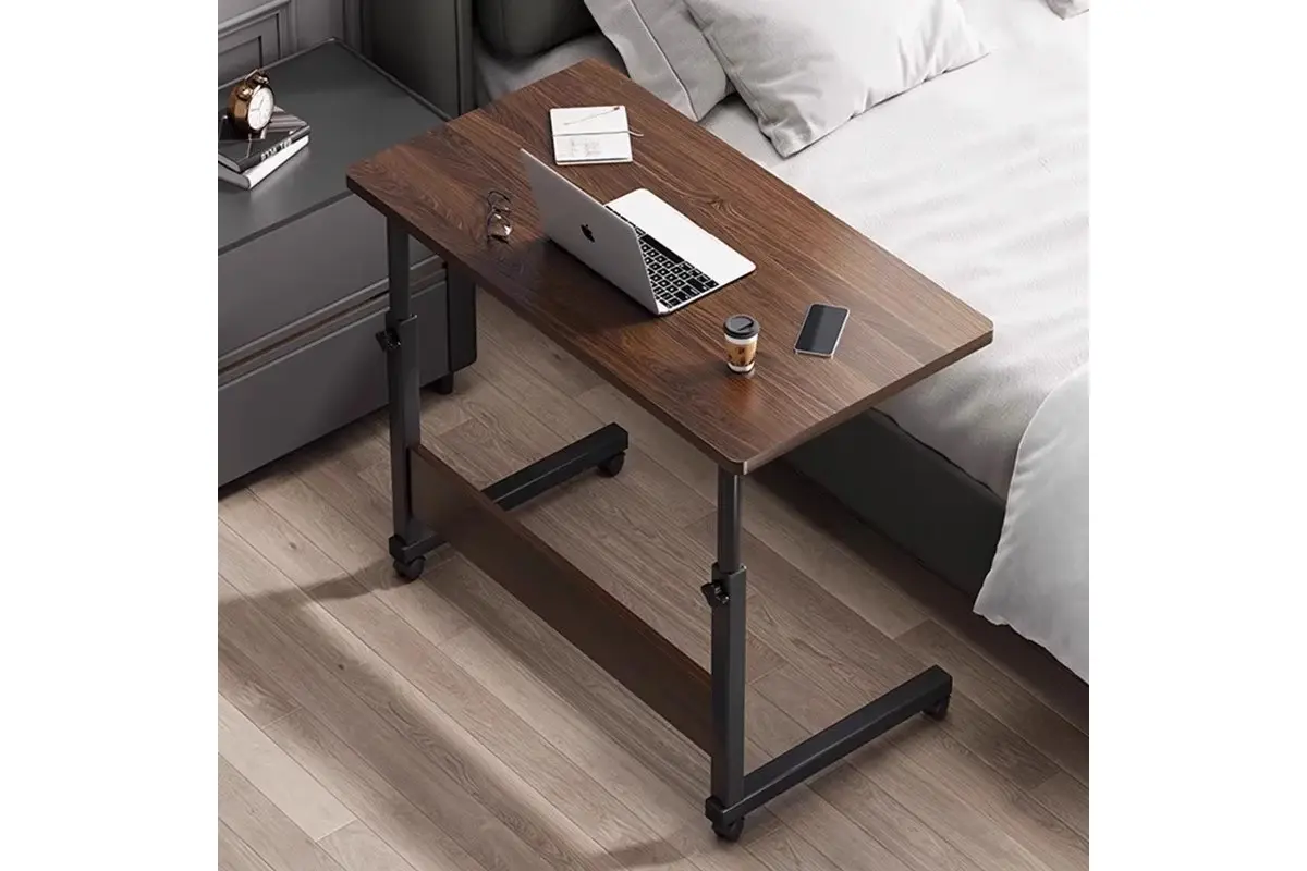 Стіл на колесах прямокутний з цільною стільницею Д60/Ш40/В85 (ZM687) - Зображення 2