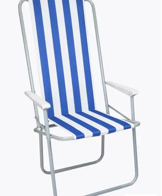 Стілець STD-03 смугастий, складаний, метал+тканина В760*Ш500*Д510мм - Зображення 2