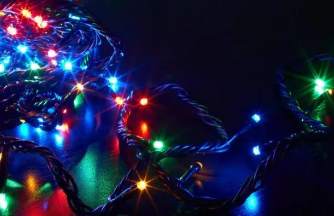 Світлодіодна Гірлянда нитка 501 led RGB різнокольорова (чорний провід) - Зображення 2