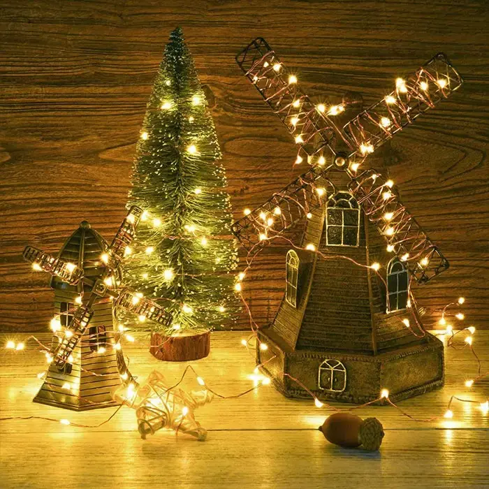 Світлодіодна гірлянда Роса USB+пульт ДК колір Теплий Білий 10м - Зображення 3