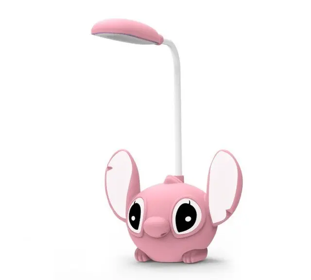 Світлодіодна настільна лампа з мультяшними героями Діснея, Стіч, Складна Настільна лампа для олівців, мила Usb зарядка - Зображення 6