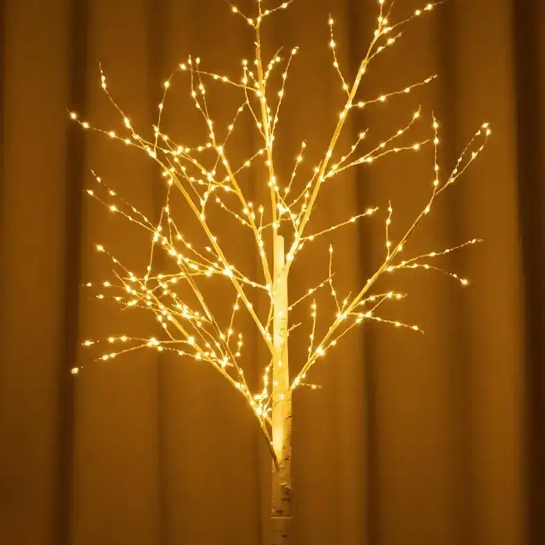 Світлодіодне декоративне дерево 1.5м, 320 LED, тепле біле світло / LED дерево нічник - Зображення 2