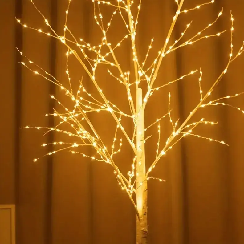 Світлодіодне декоративне дерево 1.5м, 320 LED, тепле біле світло / LED дерево нічник - Зображення 3