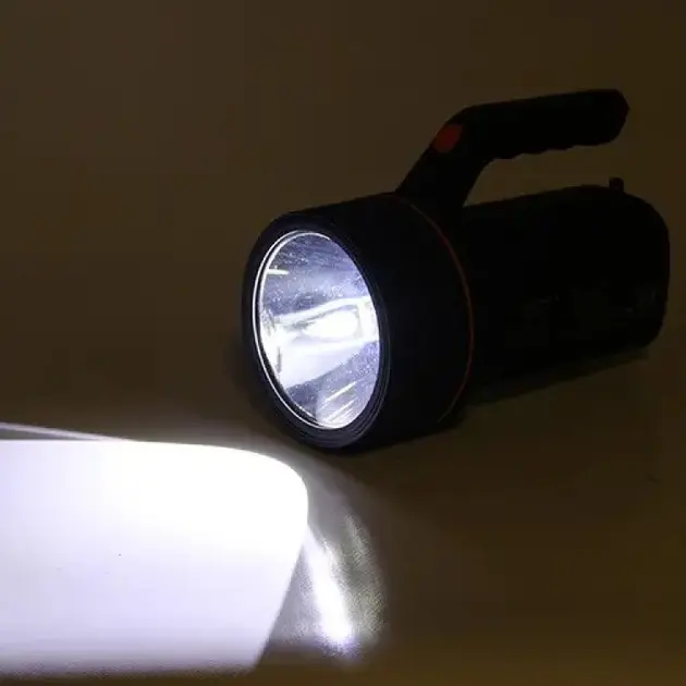 Світлодіодний ліхтарик на акумуляторі Gold Silver GS-2670 з бічною панеллю, функція павербанк USB - Зображення 3