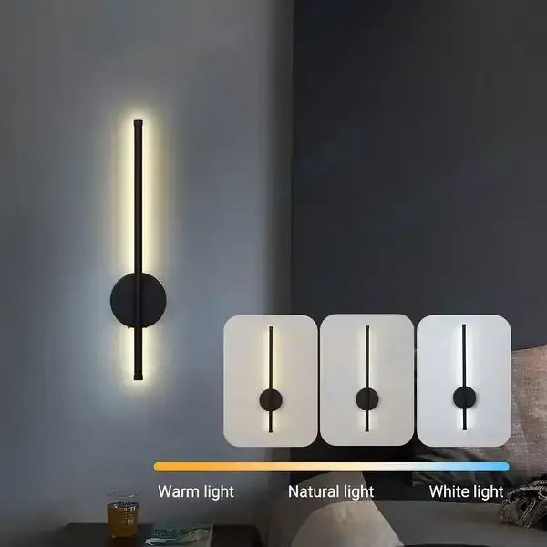 Світильник настінний 60 см Strip light HA-125 Чорний - Зображення 6