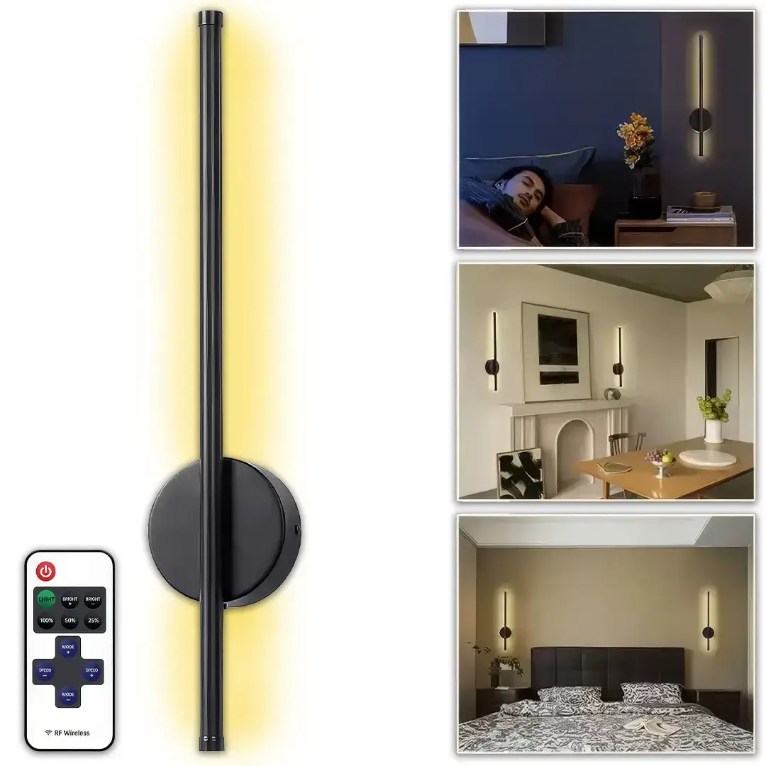 Світильник настінний 60 см Strip light HA-125 Чорний - Зображення 3