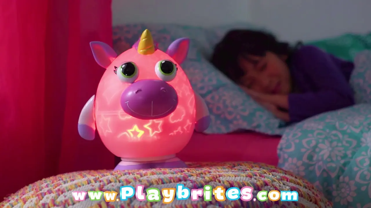 Світильник-проектор Playbrites Єдиноріг | Оригінальний світильник у дитячу | Нічник дитячий бездротовий - Зображення 6