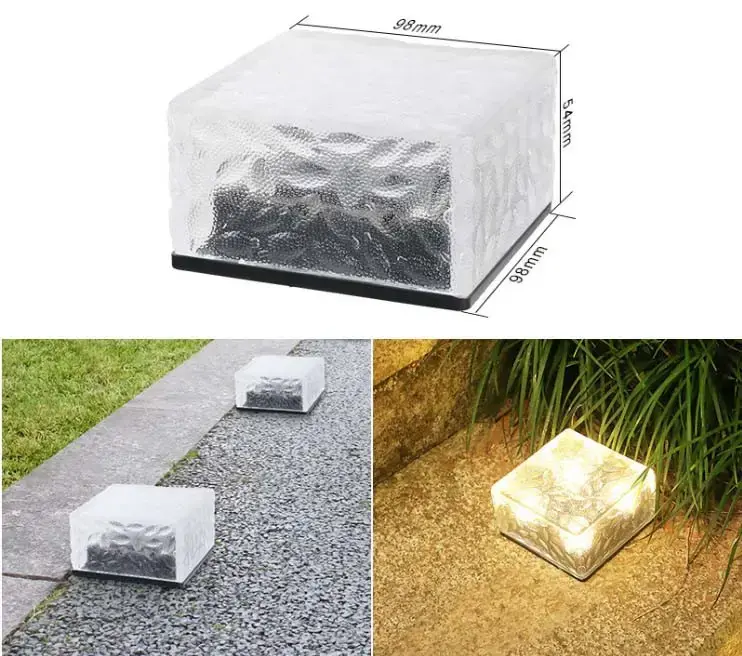 Світильник садовий, наземний ліхтарик, вуличний садовий світильник з кубик, IP65, водонепроникний - Зображення 6