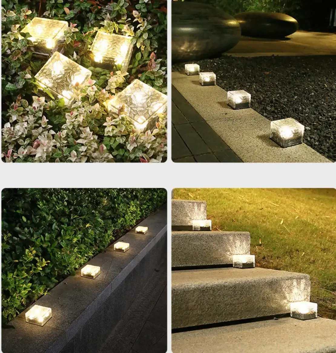 Світильник садовий, наземний ліхтарик, вуличний садовий світильник з кубик, IP65, водонепроникний - Зображення 5