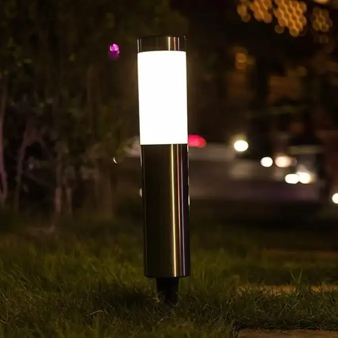 Світильники для газону Warm Solar Pillar Light Світлодіодний світильник на сонячній батареї 2шт - Зображення 2