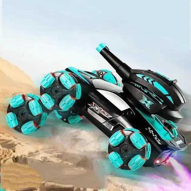 Танк всюдихід, радіокерований танк тривісний стріляючий орбізами