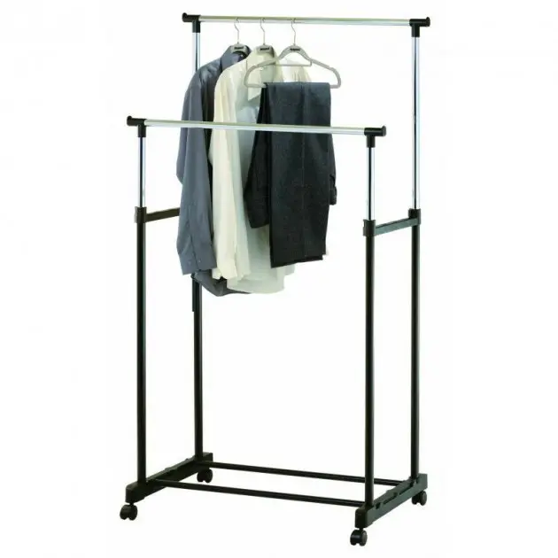 Телескопічна стійка для одягу - Double Pole Clothes Horse - Зображення 5