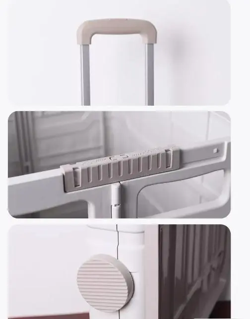 Візок з ручкою,складний кошик, 8 коліс YN8823 - Зображення 4